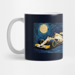 FORMULA 1 BOLIDE, Van Gogh style, F1, grand prix, 2024 Mug